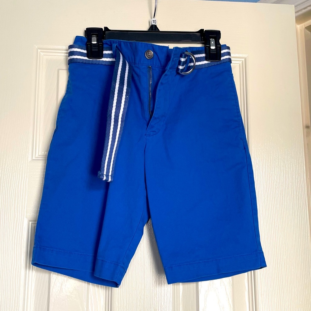Bright blue shorts, belt included !!